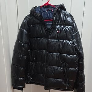 Tommy Hilfiger Shiny Black Puffer Jacket